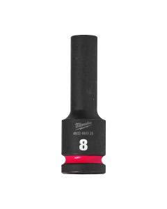 Milwaukee 4932480326 ½" SHOCKWAVE™ IMPACT DUTY slagvaste doppen - diep 8 mm 1/2" impact socket deep - 1pc