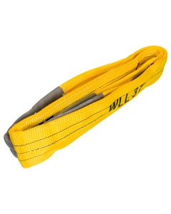 Konvox Hijsband met lussen geel 3 ton 2m